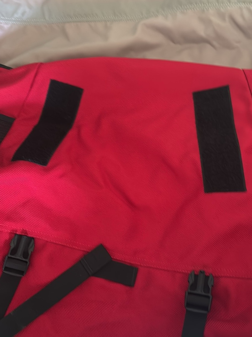 Patagonia Red Crossbody Bag with Black Accents